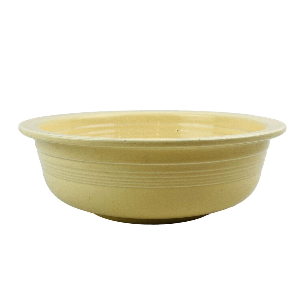 Vintage Fiesta Ivory Nappy Vegetable Bowl 9.5" Round HL Made In‎ USA Fie…